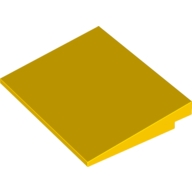 Lego destička 6x8 úhel 10° sklon (šikmá), žlutá (451524, 4501233)